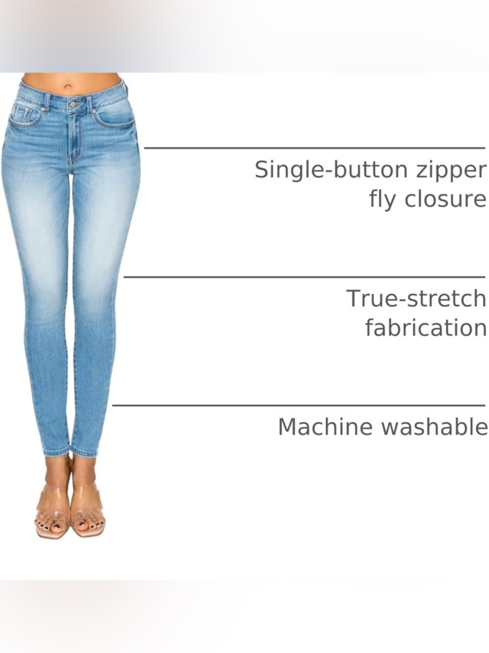 Women’s Wax Mid-Rise, Ankle Grazer Blue Jeans